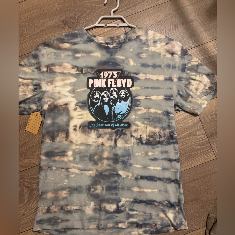 2FOR$20 - Pink Floyd 1973 Tie-Dye Tee - Blue and White